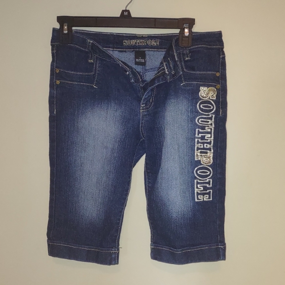 South Pole Dark Blue Denim Shorts